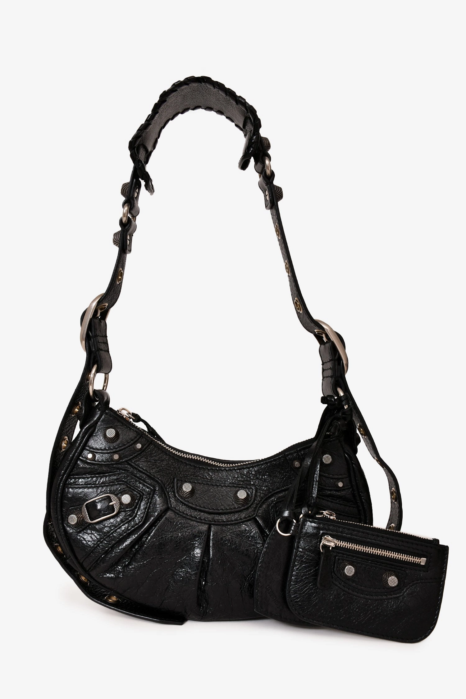 Balenciaga Black Leather Le Cagole XS Crossbody Bag