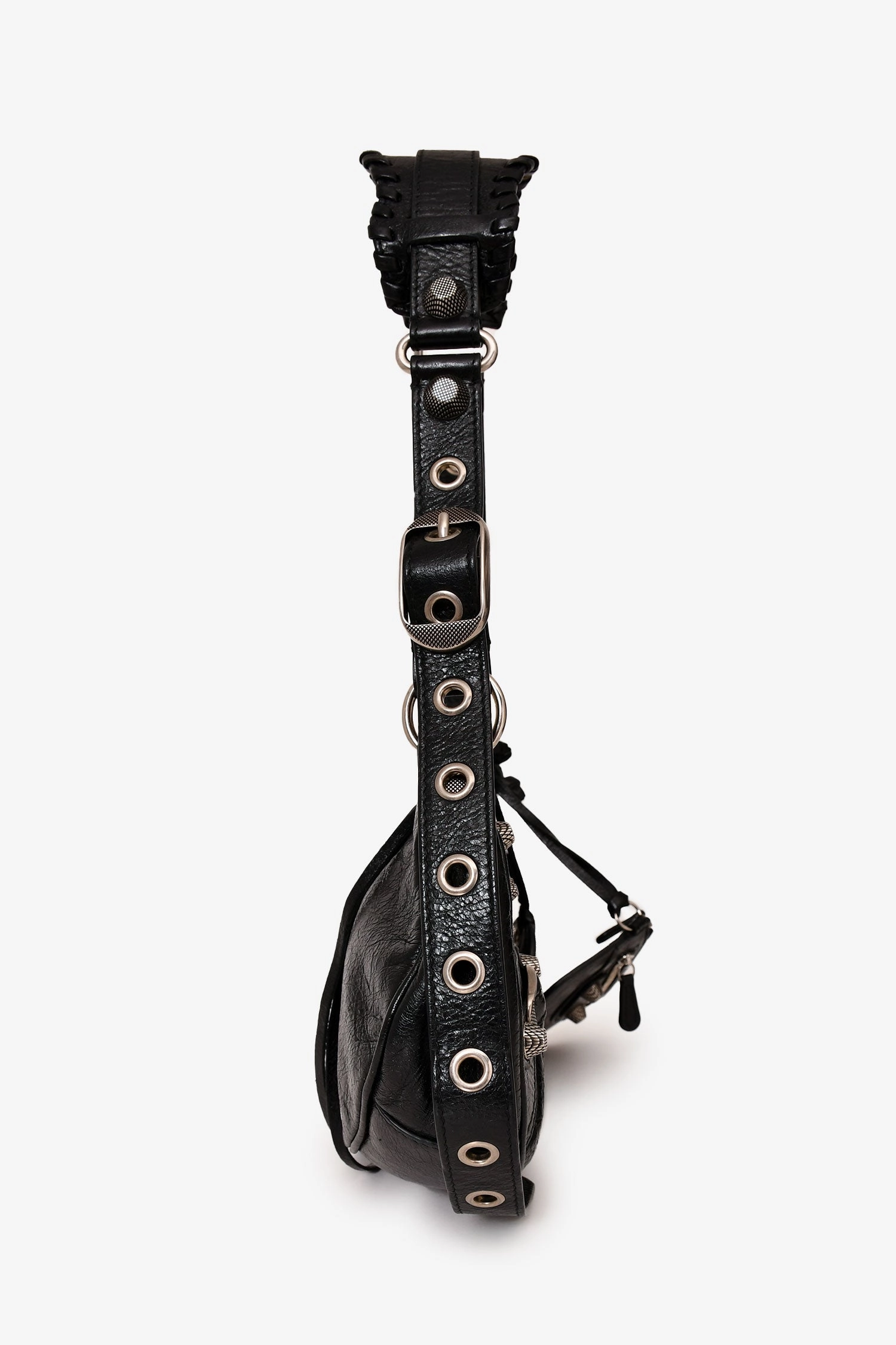 Balenciaga Black Leather Le Cagole XS Crossbody Bag