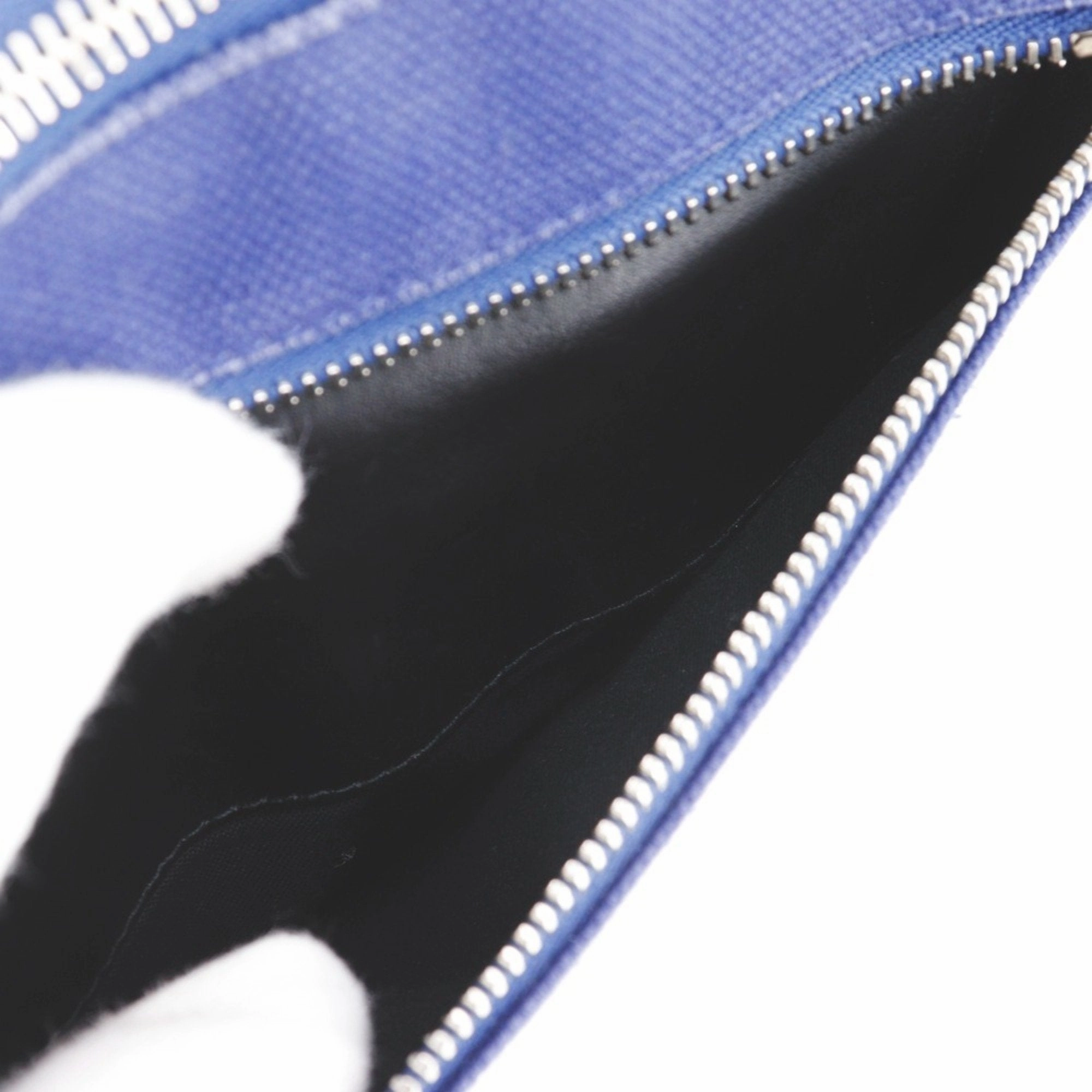 Balenciaga blue Canvas Leather Pouch Sling Bag (Pre-Owned)