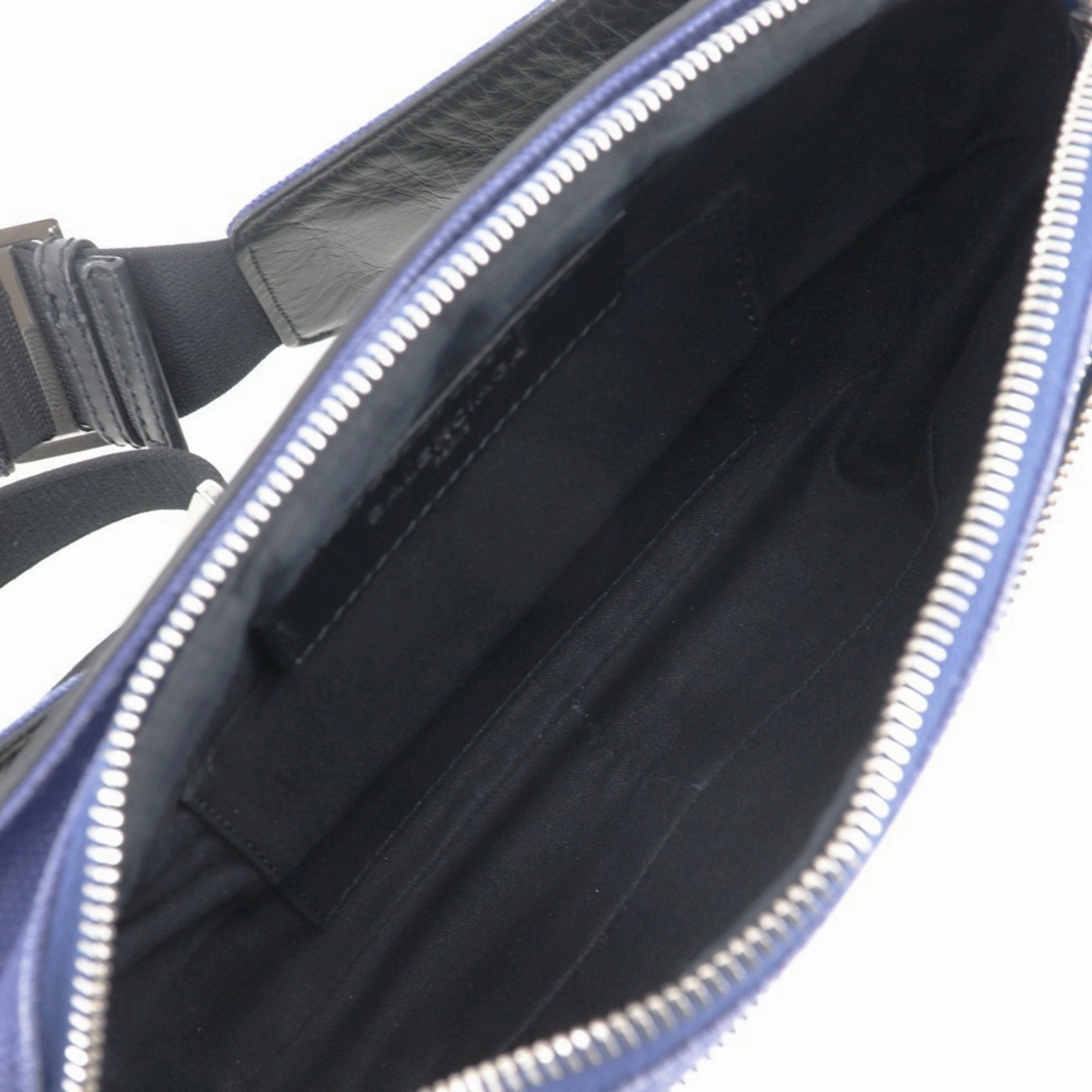 Balenciaga blue Canvas Leather Pouch Sling Bag (Pre-Owned)