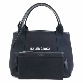Balenciaga Canvas Leather Handbag Tote Bag (Pre-Owned)