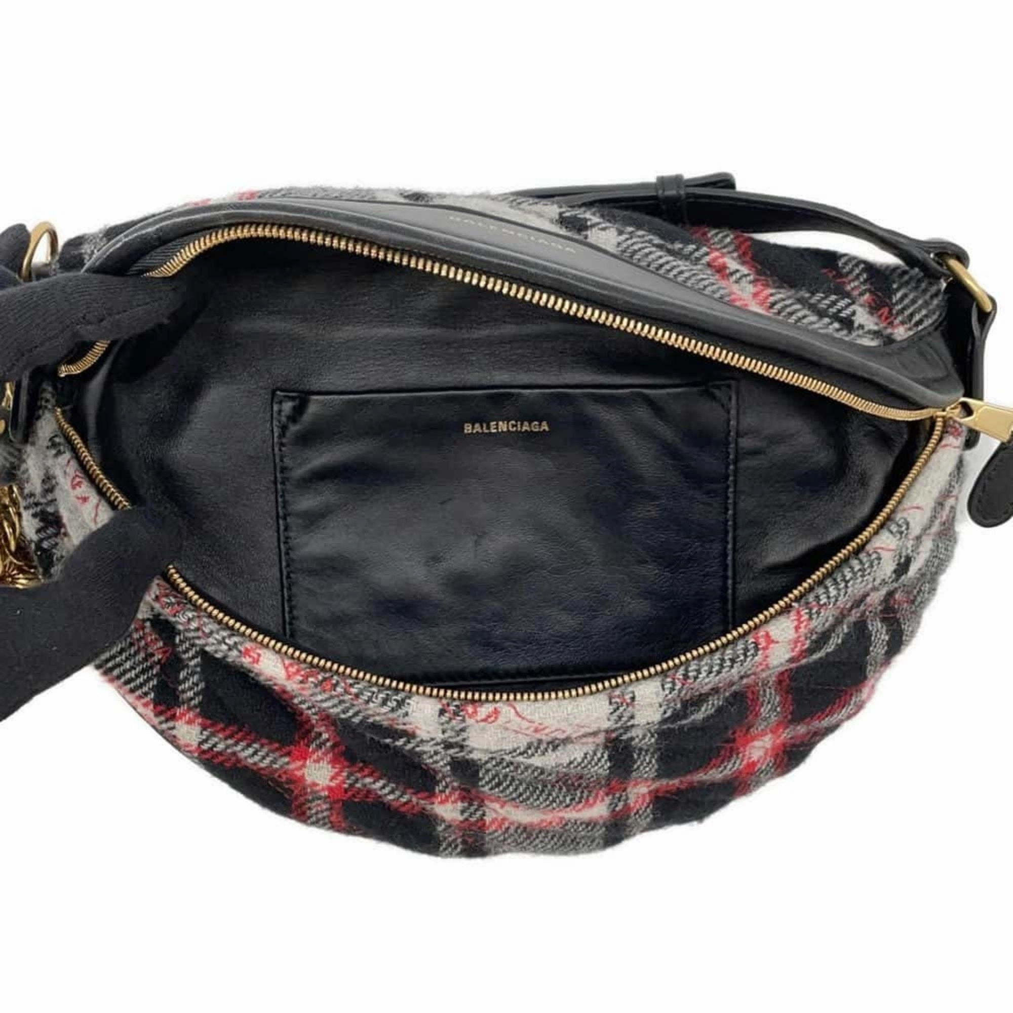 Balenciaga  Color Wool Leather Sling Bag (Pre-Owned)