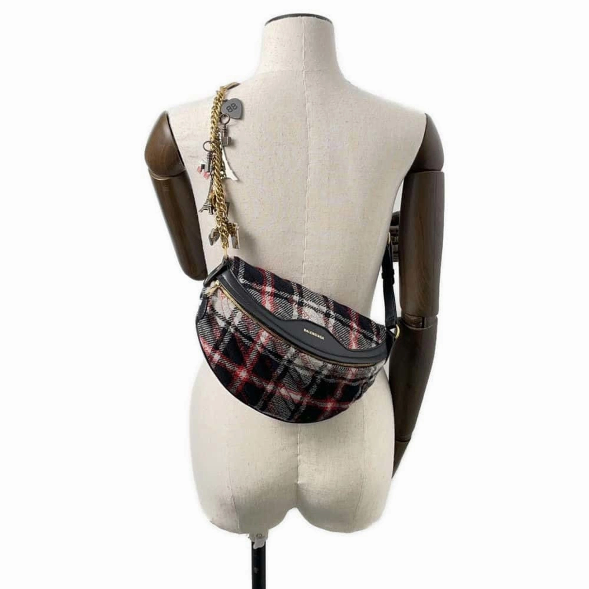 Balenciaga  Color Wool Leather Sling Bag (Pre-Owned)