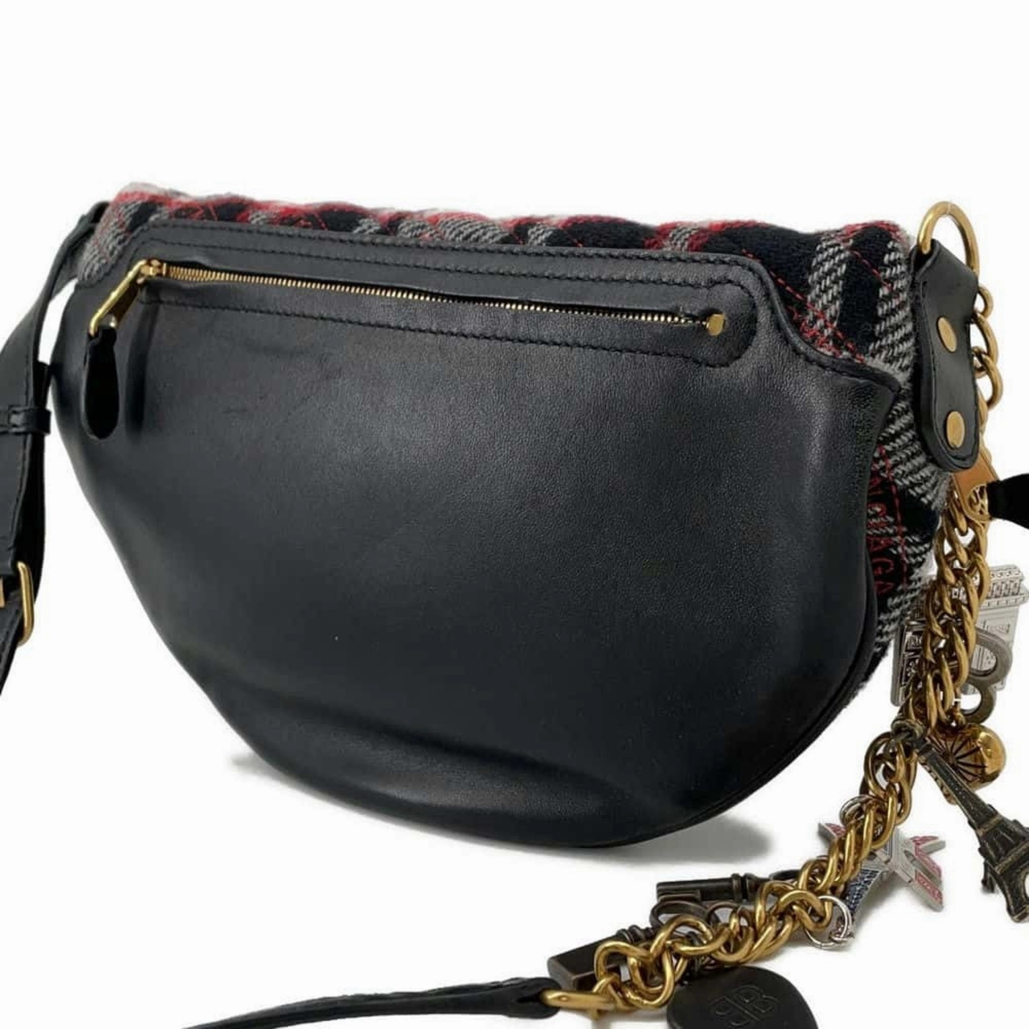 Balenciaga  Color Wool Leather Sling Bag (Pre-Owned)