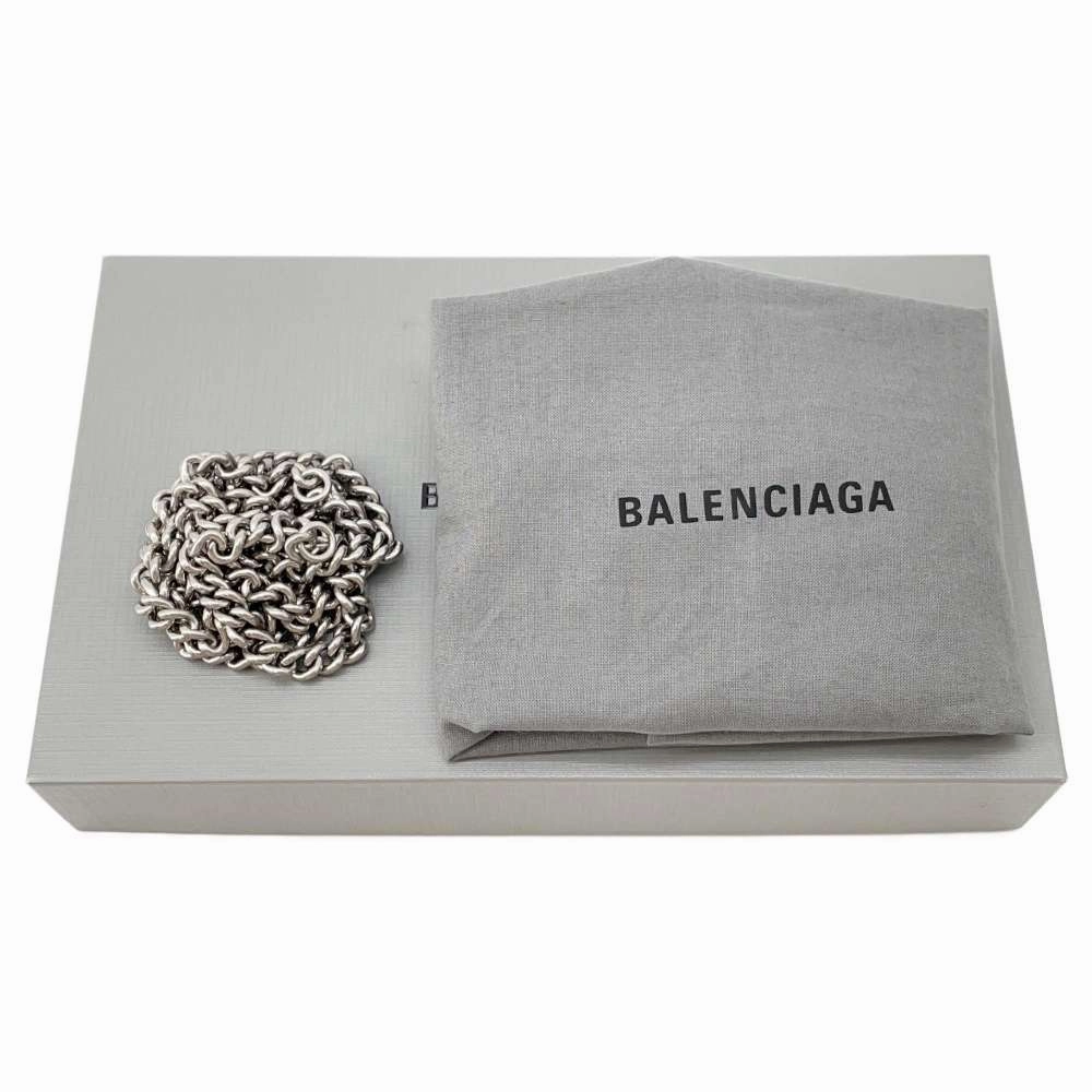 BALENCIAGA Everyday ChainShoulder Bag White593785 Leather