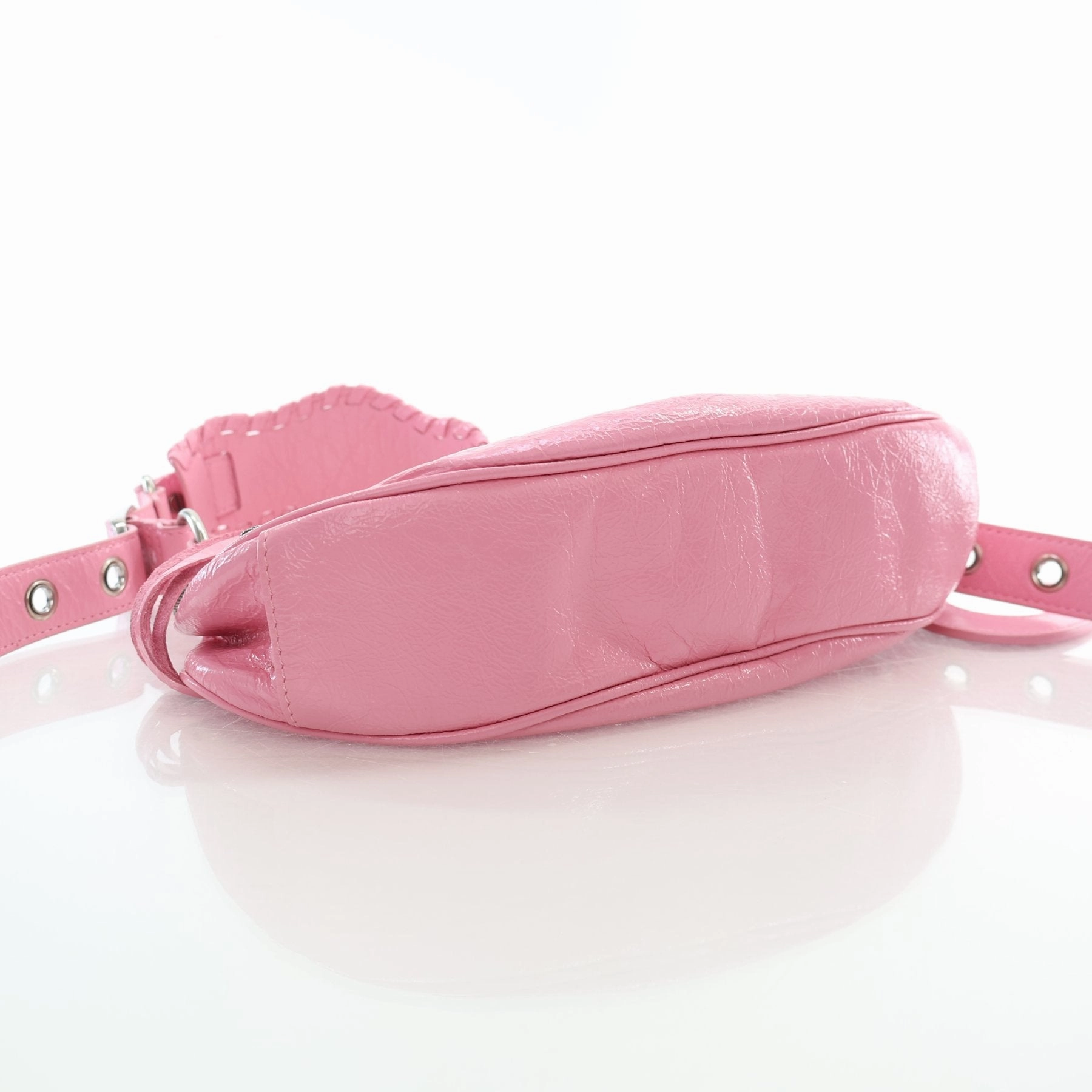 Balenciaga Le Cagole XS Pink Leather Shoulder Bag