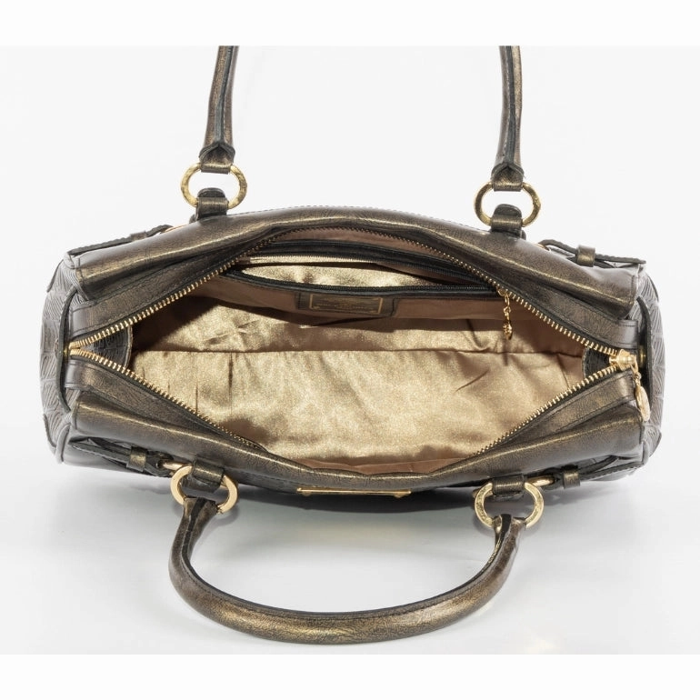 Balenciaga Logo Embossed Leather Shoulder Bag