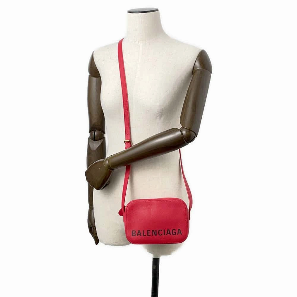 BALENCIAGA Ville Shoulder Red558171 Leather