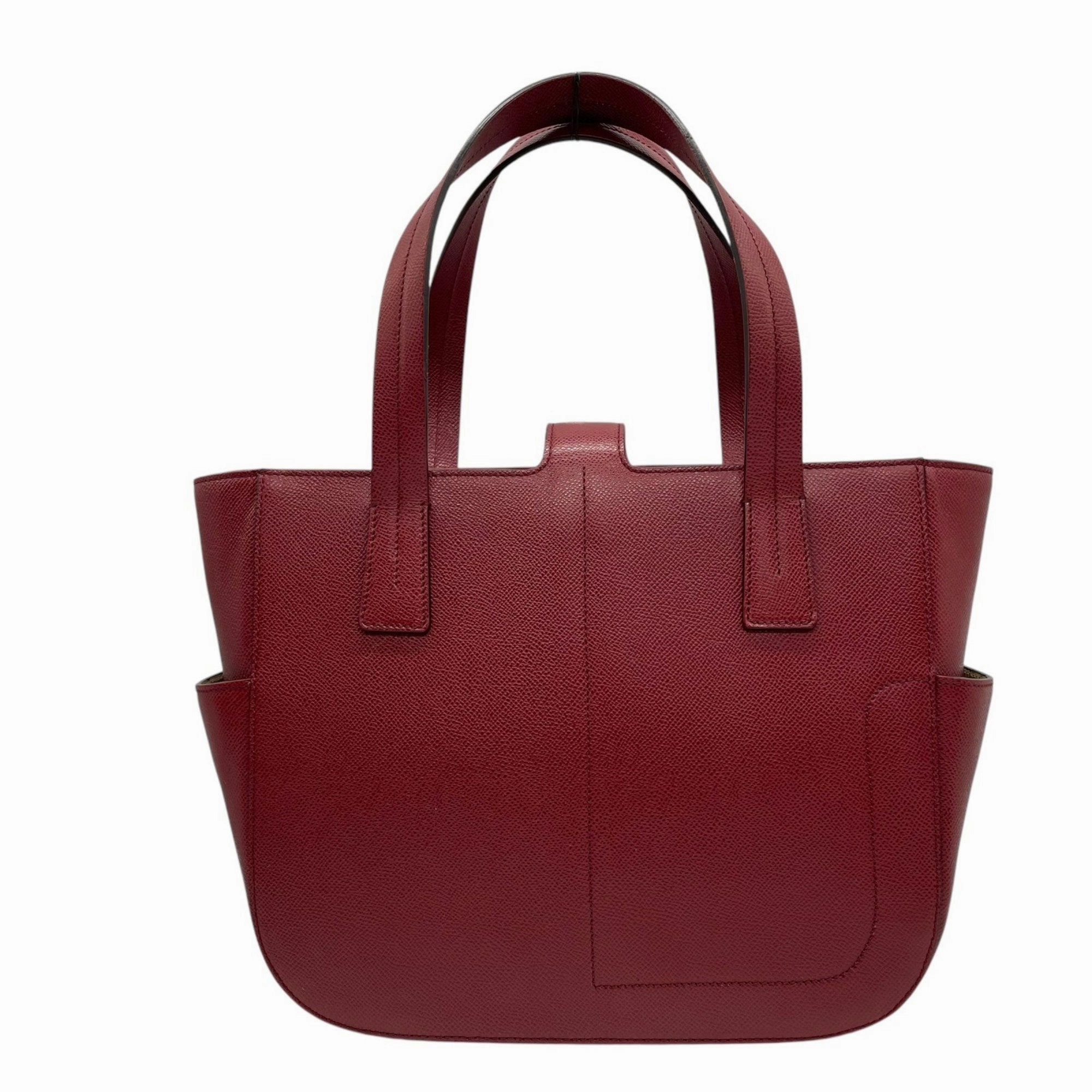 Bally Leather Handbag Tote Bag (Pre-Owned)