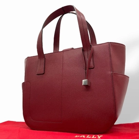 Bally Leather Handbag Tote Bag (Pre-Owned)