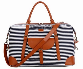 Baosha Hb-15 Oversized Travel Duffel Bag Carry On Weekender Bag Large For Women And Ladies (Blue
