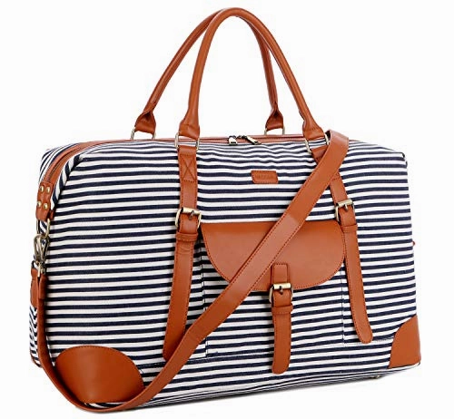 Baosha Hb-15 Oversized Travel Duffel Bag Carry On Weekender Bag Large For Women And Ladies (Blue