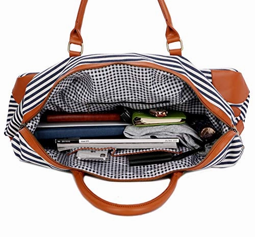 Baosha Hb-15 Oversized Travel Duffel Bag Carry On Weekender Bag Large For Women And Ladies (Blue