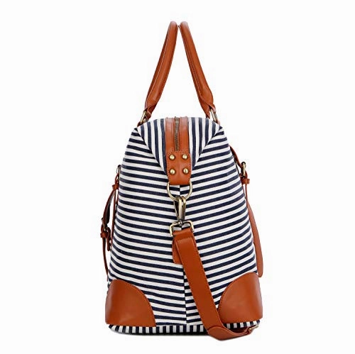 Baosha Hb-15 Oversized Travel Duffel Bag Carry On Weekender Bag Large For Women And Ladies (Blue