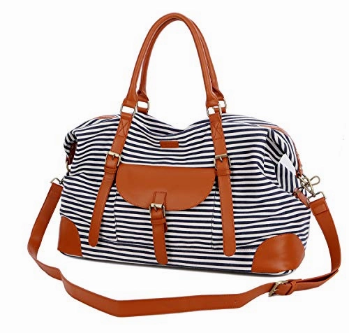 Baosha Hb-15 Oversized Travel Duffel Bag Carry On Weekender Bag Large For Women And Ladies (Blue