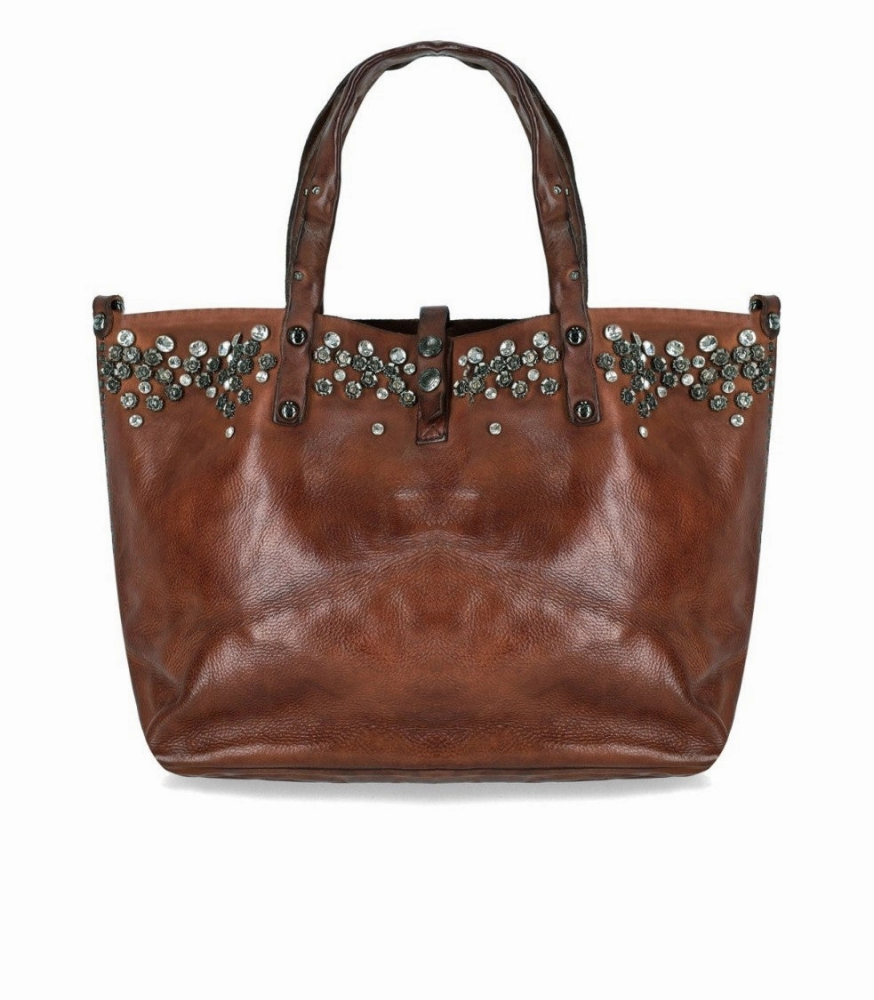 Bella Di Notte Cognac Shopping Bag