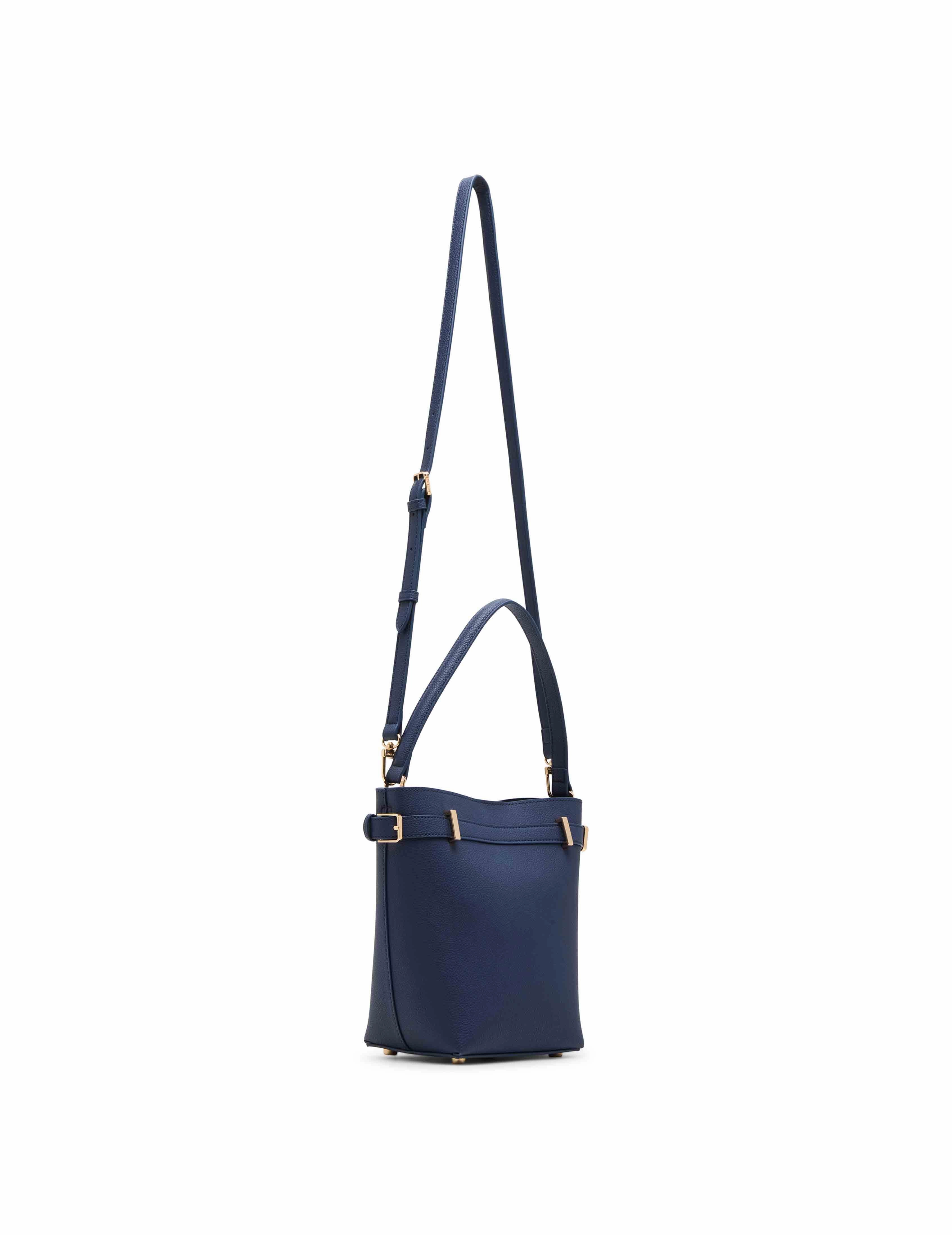 Belted Buckle Bucket with Convertible Strap