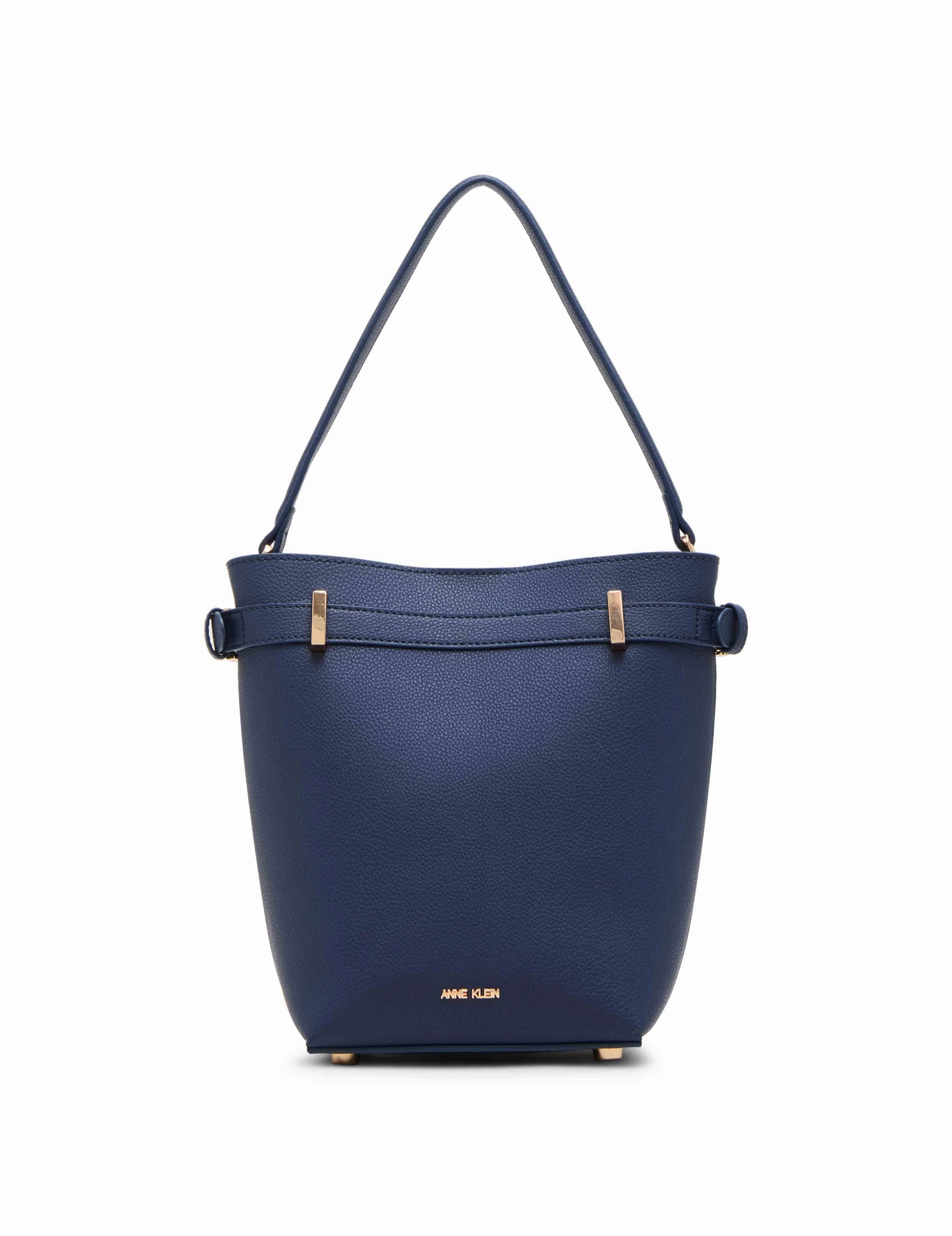 Belted Buckle Bucket with Convertible Strap