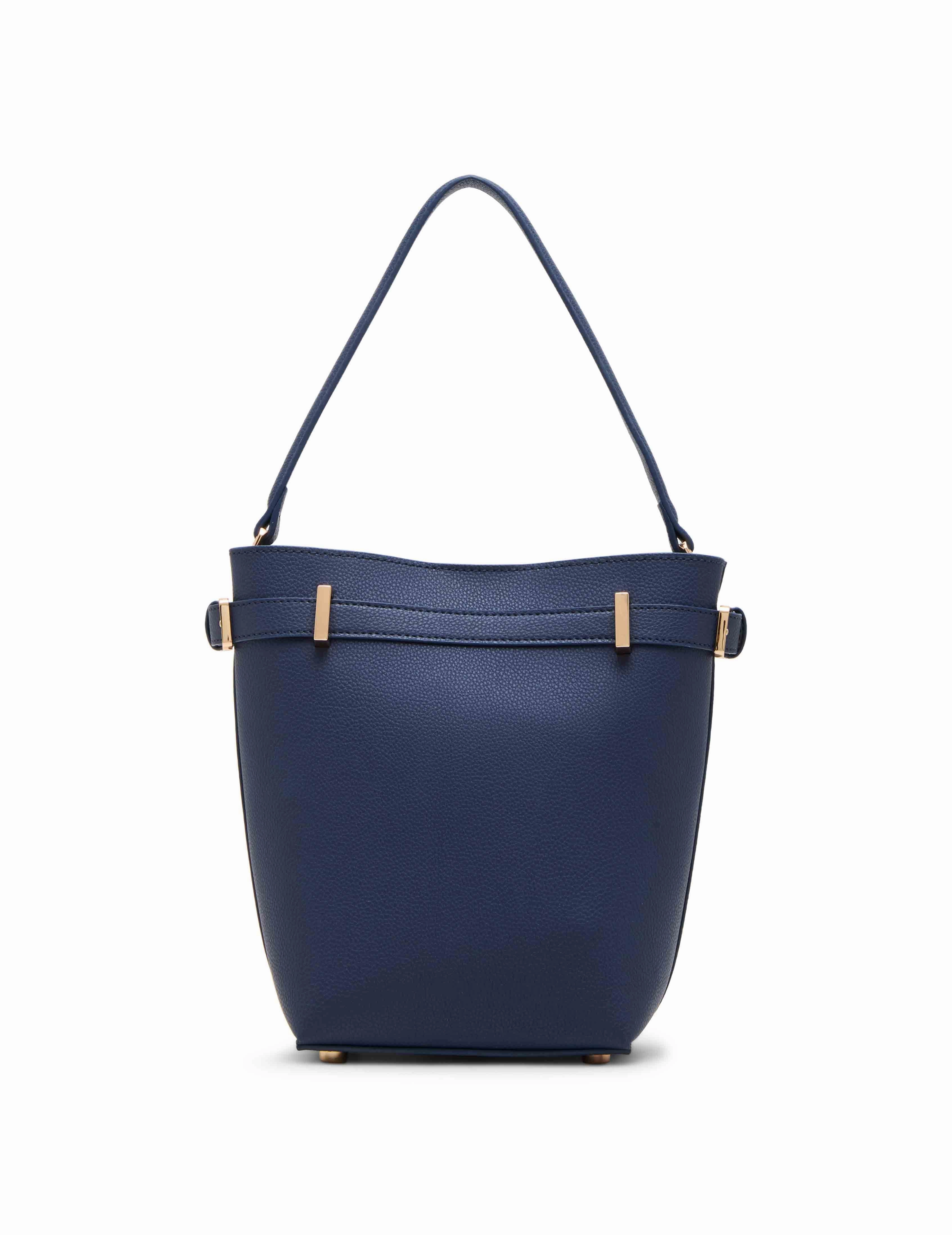 Belted Buckle Bucket with Convertible Strap