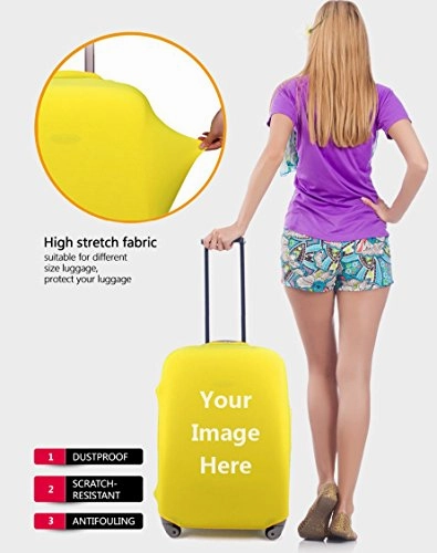 Bigcardesigns Pug Dog Spandex Travel Suitcase Protective Cover 26-30 Inch