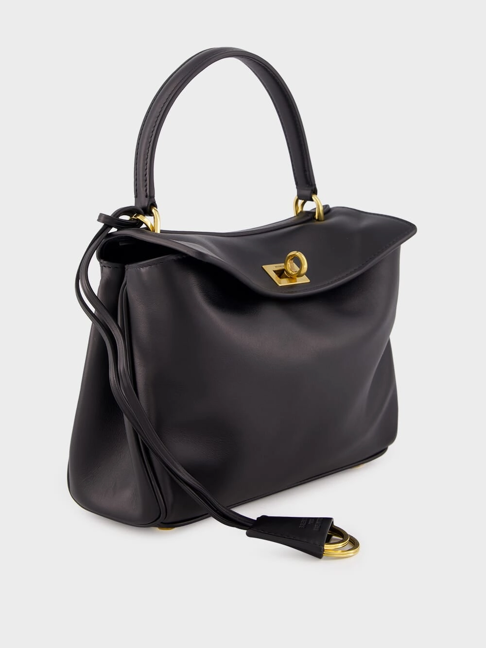 Black Calfskin Rodeo Mini Handbag