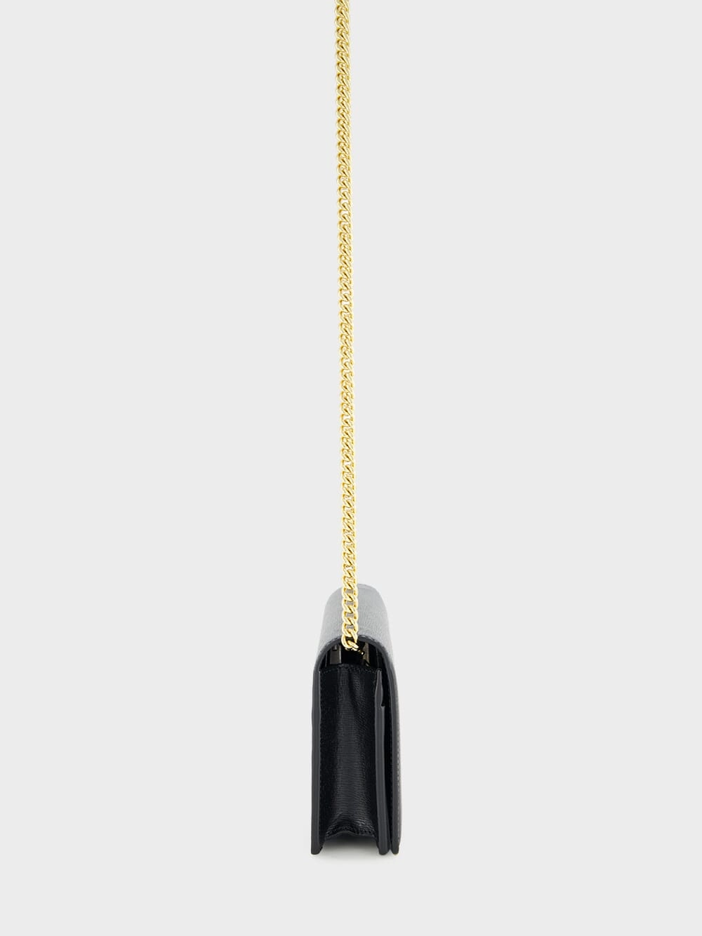 Black Chain Wallet with Script