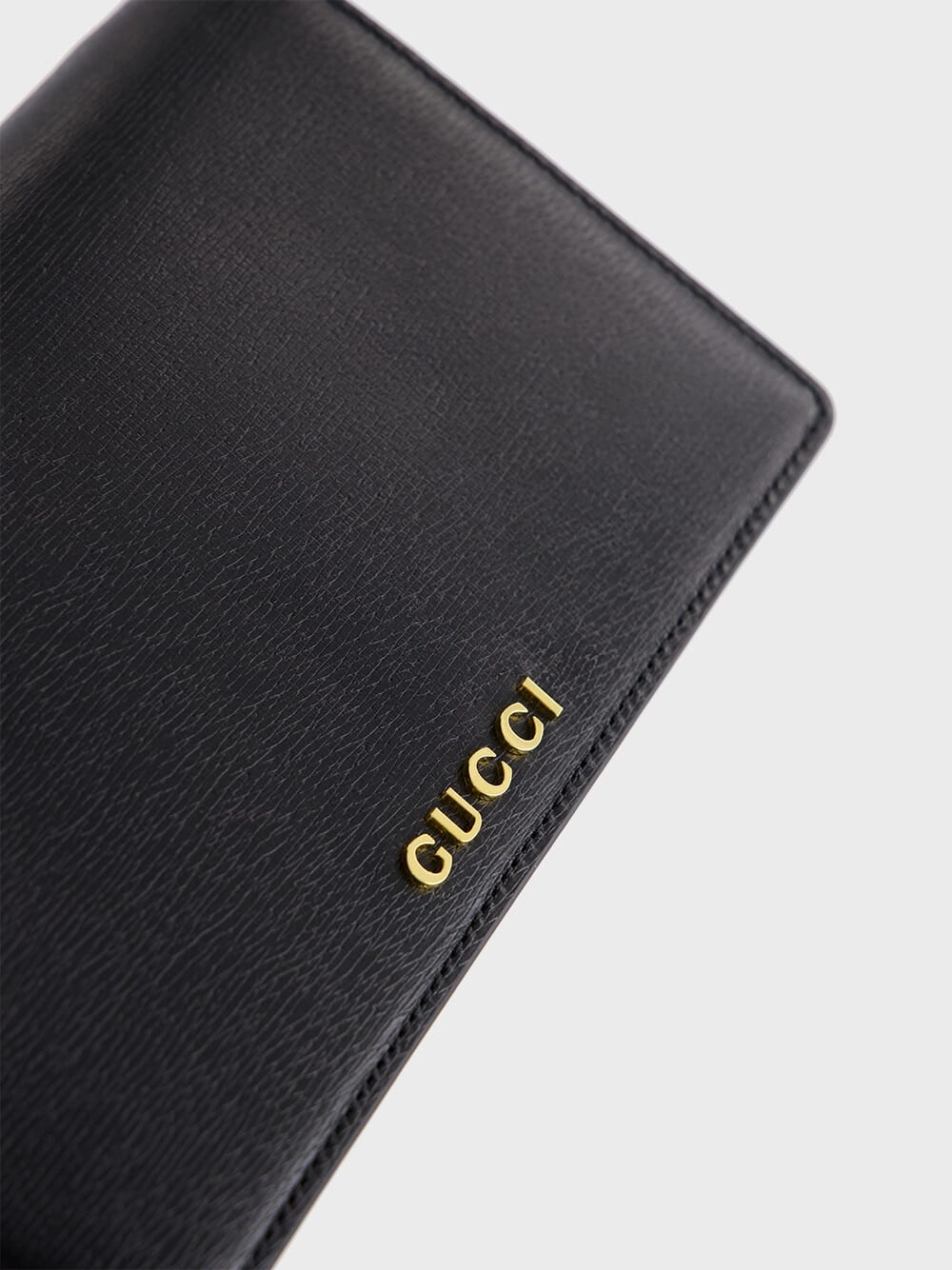 Black Chain Wallet with Script