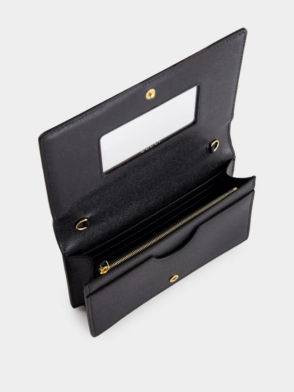 Black Chain Wallet with Script