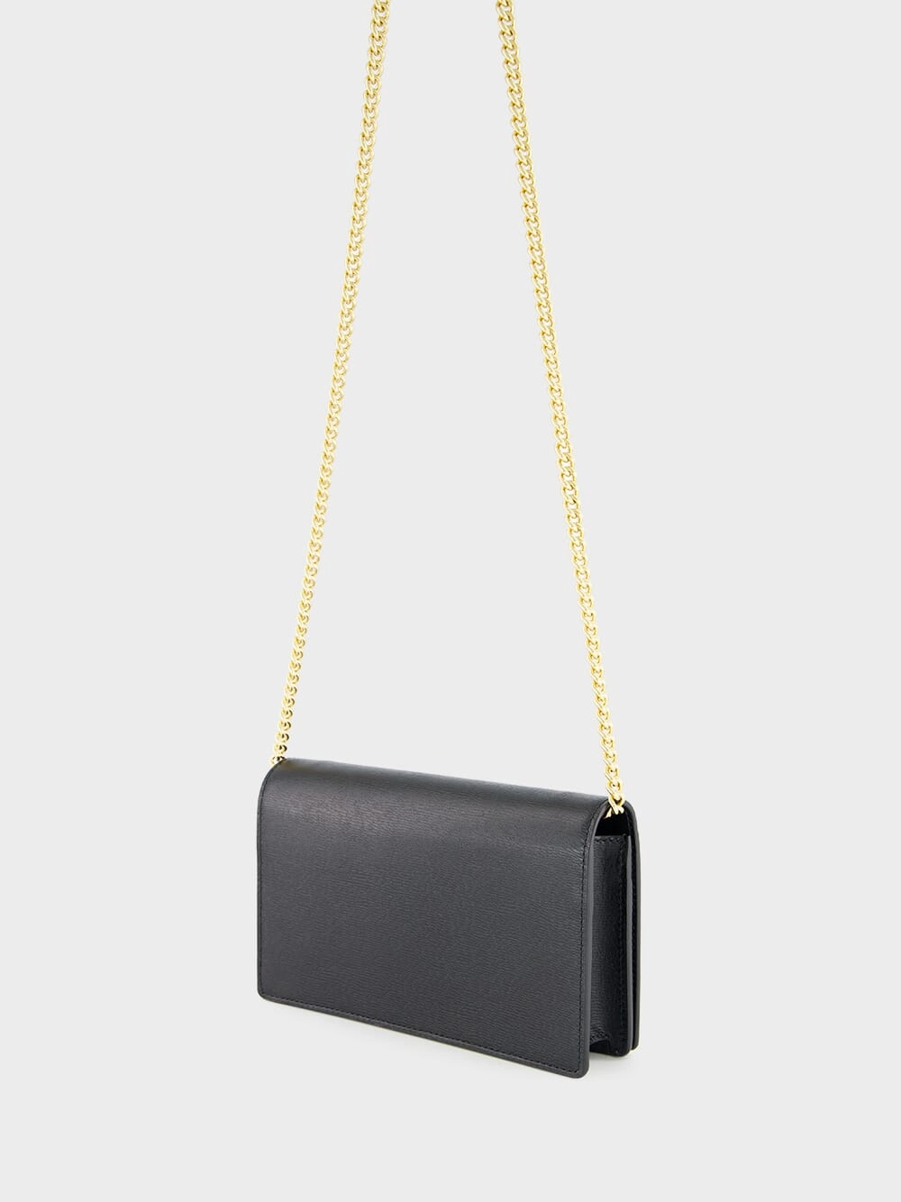Black Chain Wallet with Script