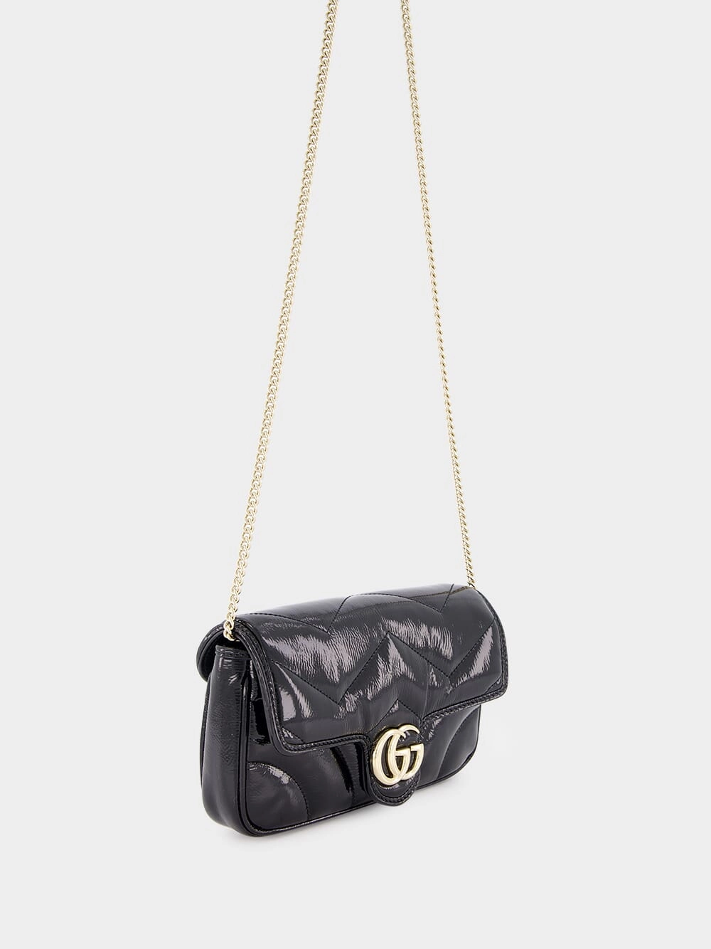 Black GG Marmont Mini Bag