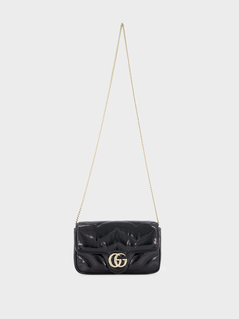 Black GG Marmont Mini Bag