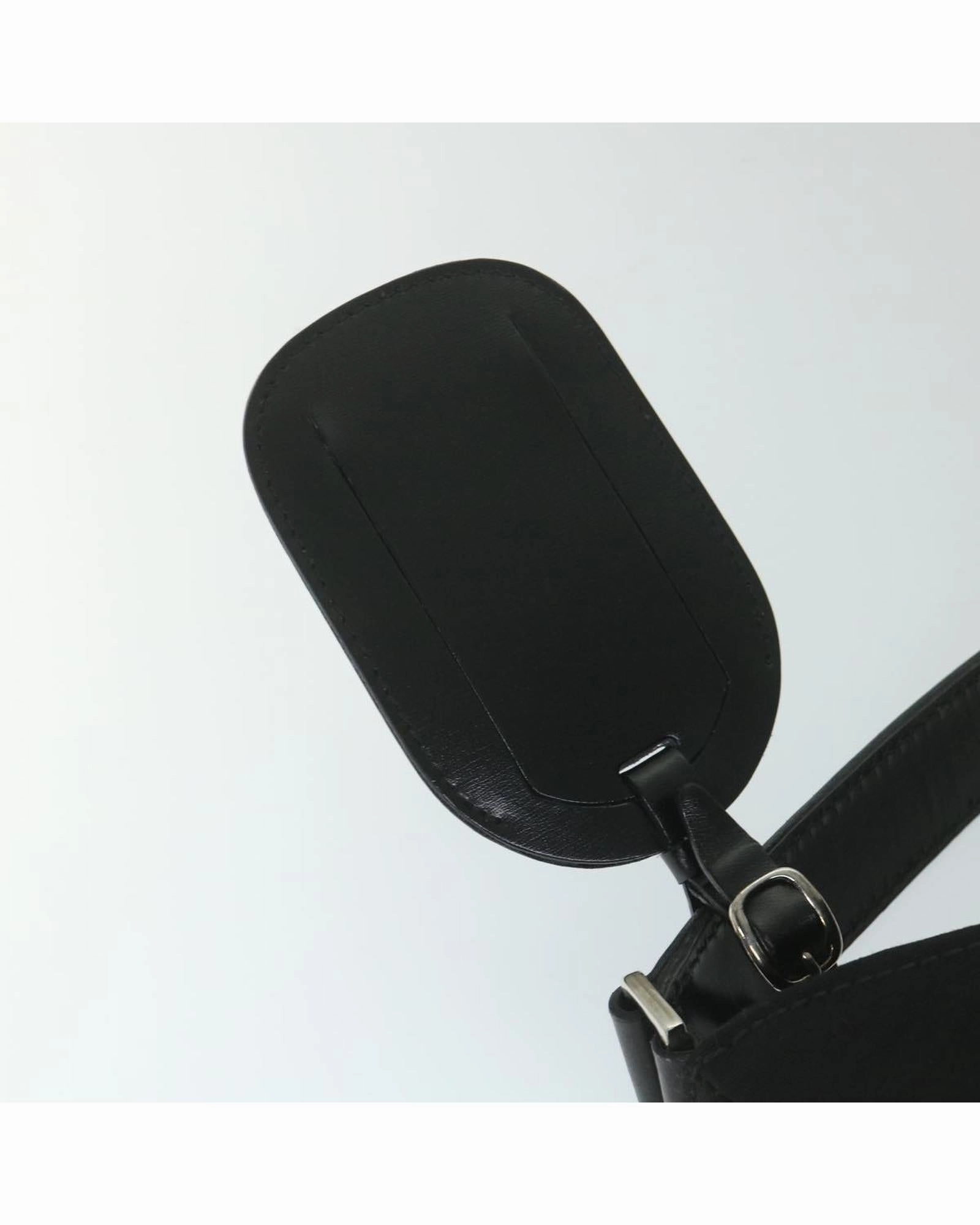 Black Leather Shoulder Bag