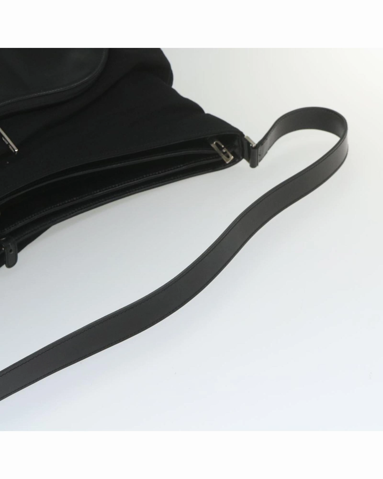 Black Leather Shoulder Bag