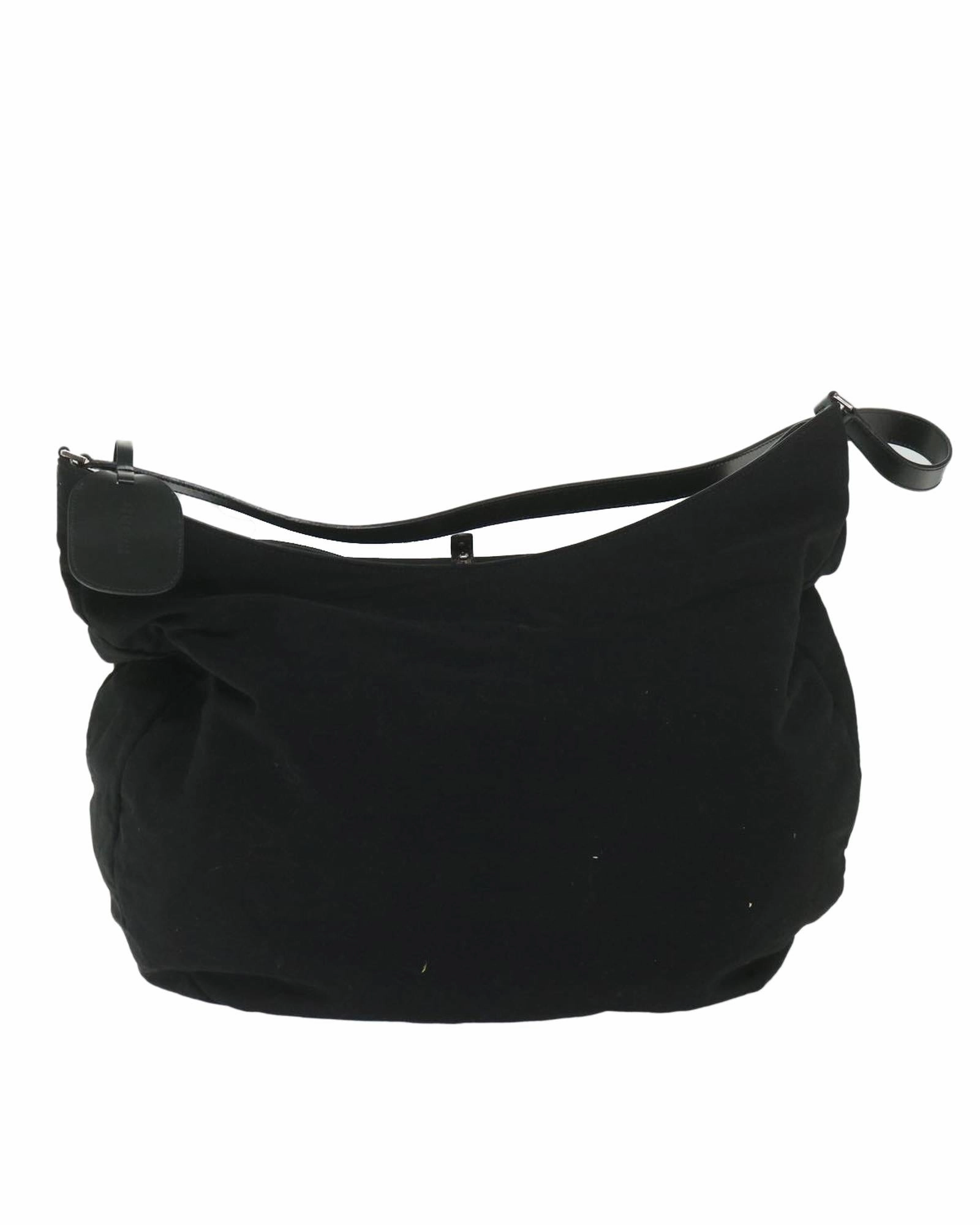 Black Leather Shoulder Bag