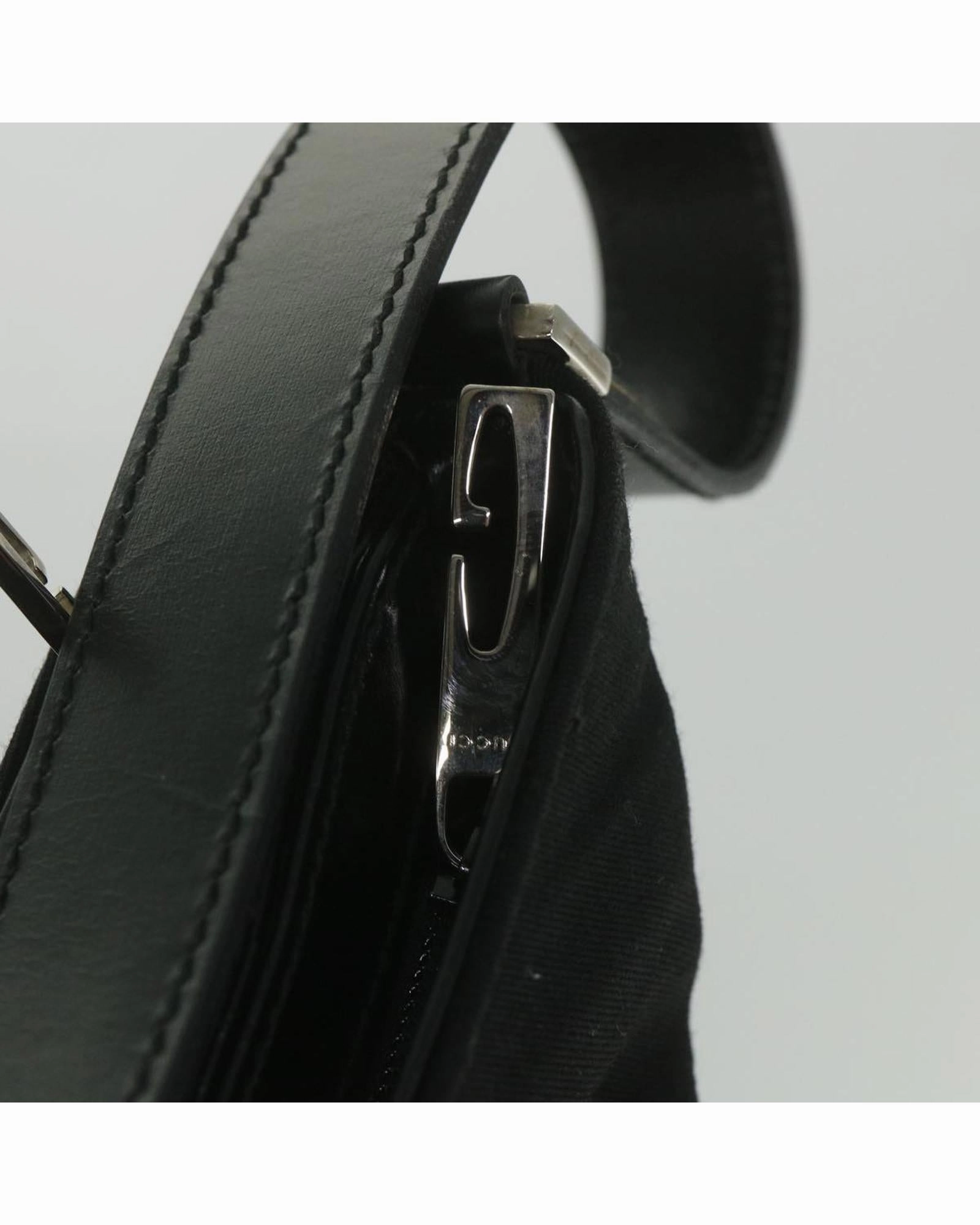 Black Leather Shoulder Bag