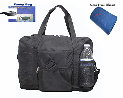 Boardingblue 16 (40cm) 2-in-1 Expandable Patent Hand Luggage Baggage Personal Item  Bonus Free