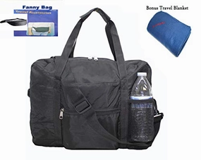 Boardingblue 16 (40cm) 2-in-1 Expandable Patent Hand Luggage Baggage Personal Item  Bonus Free