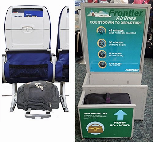 Boardingblue New Frontier Airlines Personal Item Under Seat Brown