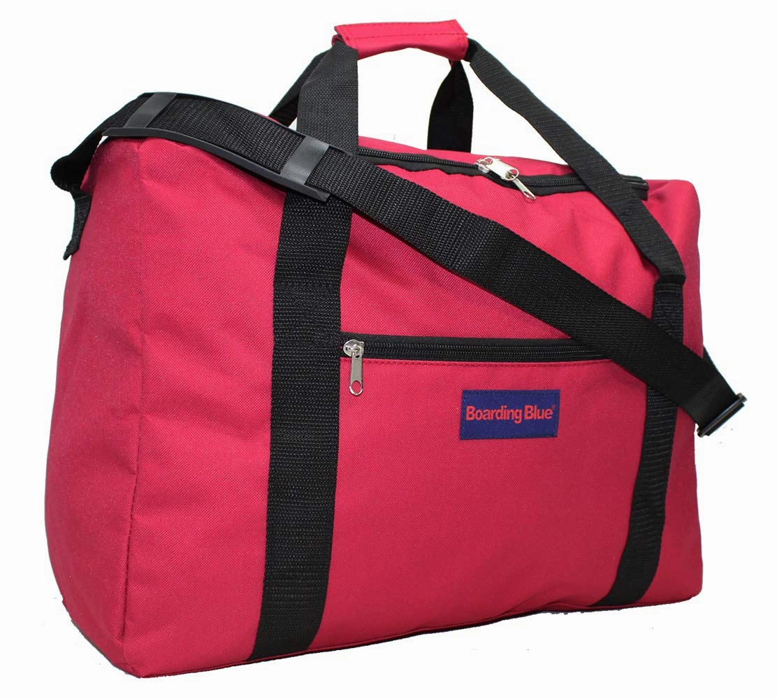 Boardingblue Under Seat 18" Duffel Bag Personal Item for Spirit & Frontier Airlines (Black)