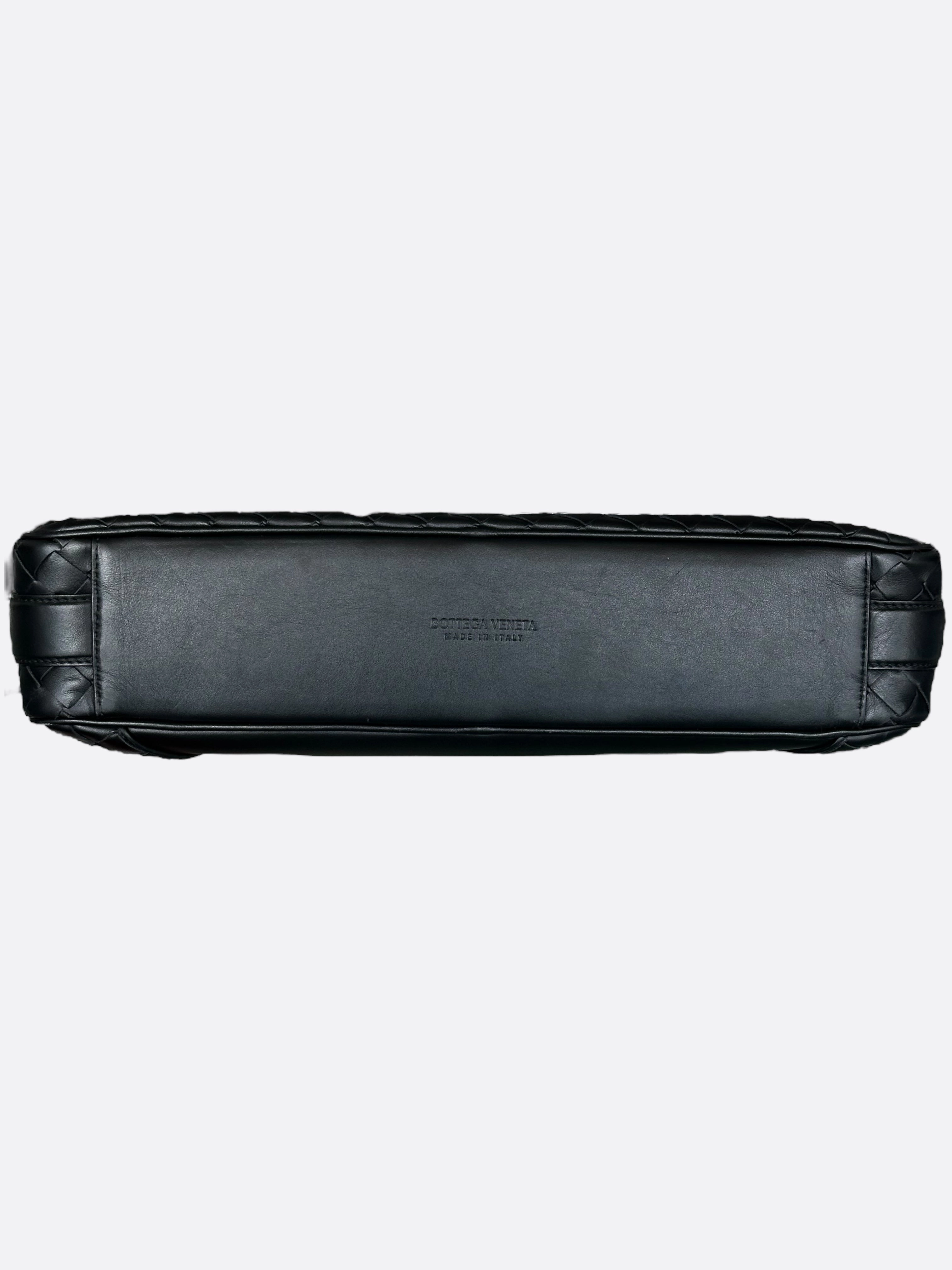 Bottega Veneta Black Large Getaway Briefcase