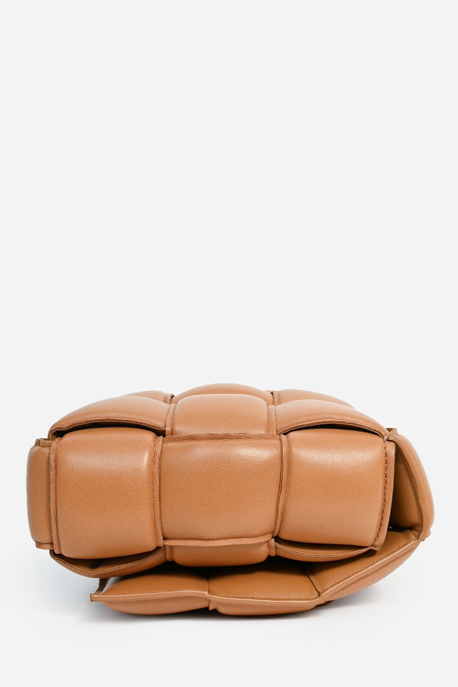 Bottega Veneta Camel Padded Cassette Crossbody Bag