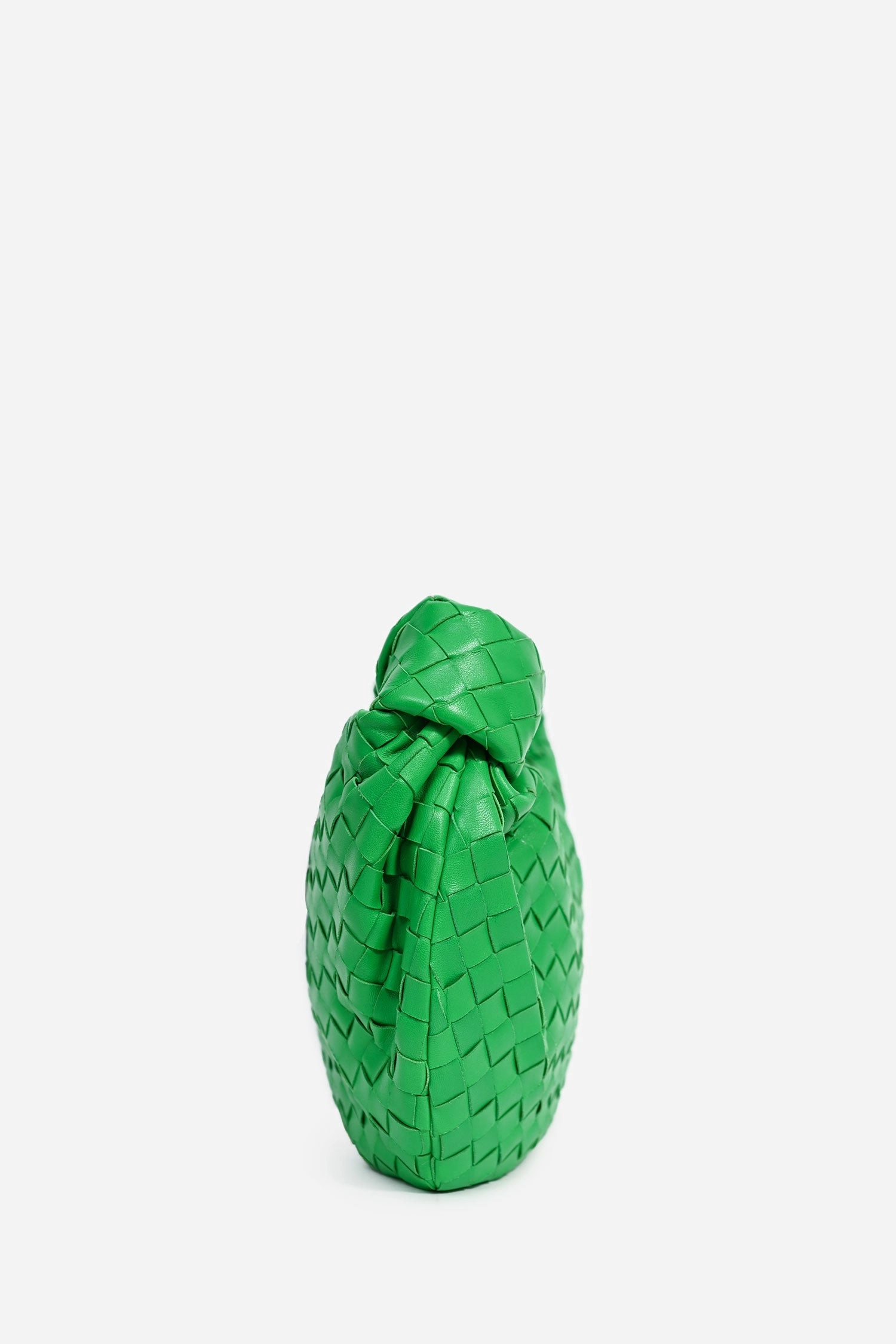 Bottega Veneta Green Intrecciato Leather Teen Jodie Shoulder Bag