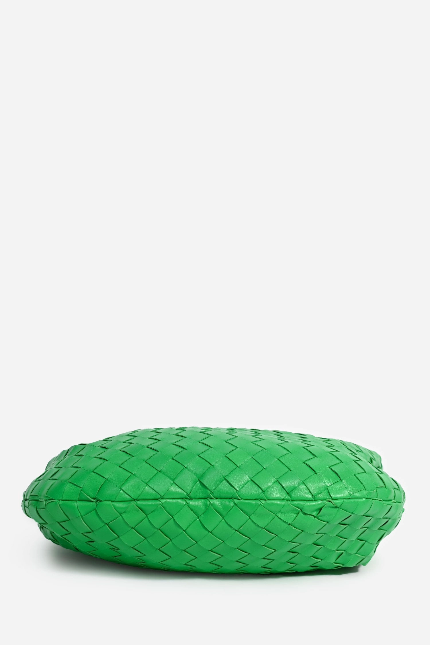 Bottega Veneta Green Intrecciato Leather Teen Jodie Shoulder Bag