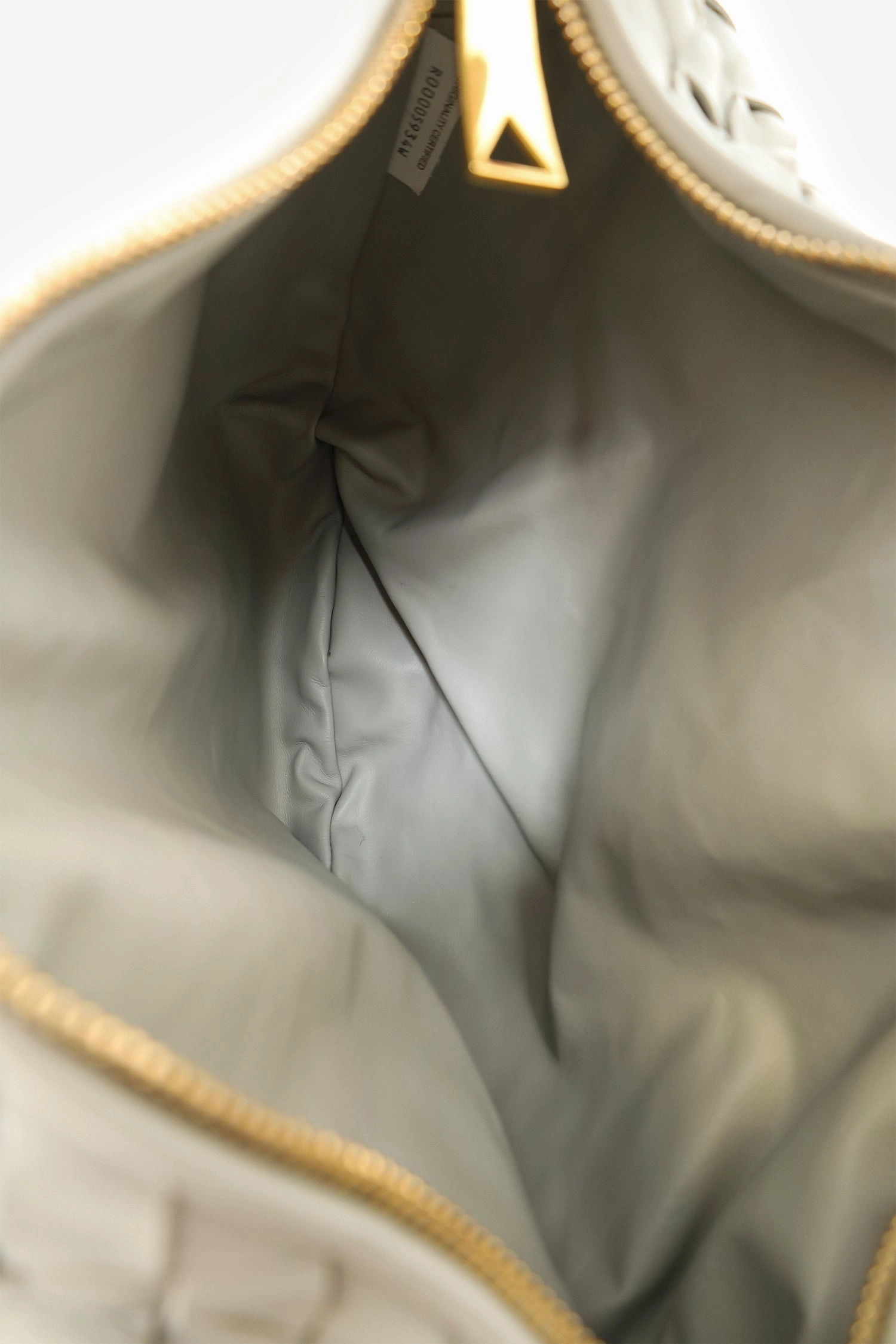 Bottega Veneta Grey Intrecciato Leather Teen Jodie Shoulder Bag