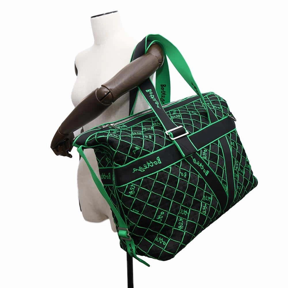 Bottega Veneta Light webbing INTRECCIATO 2way Shoulder Black/Parakeet679970 Polyamide