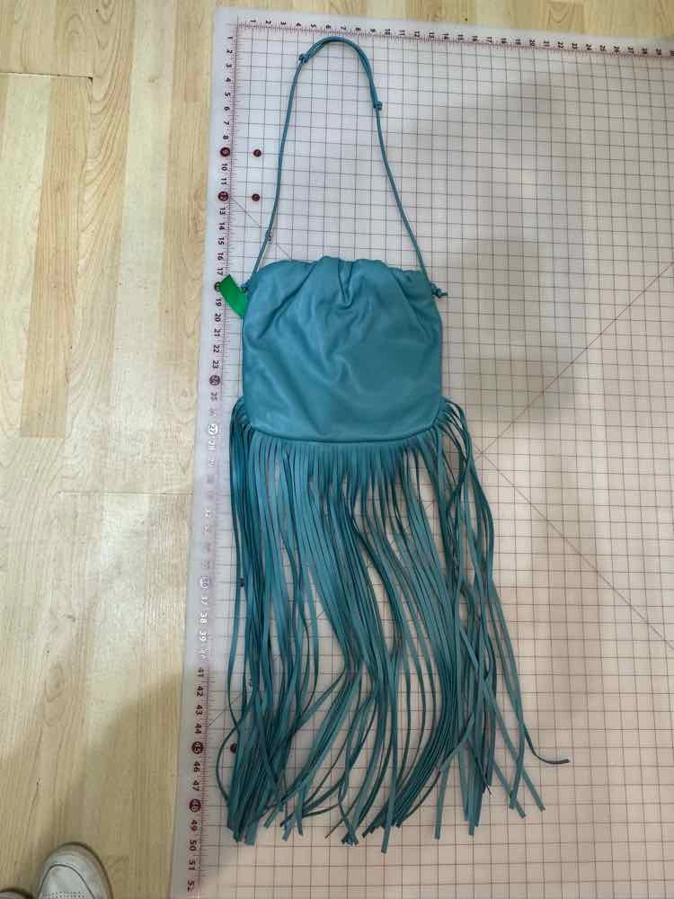 Bottega Veneta Vitello Nappato Aqua Handbag