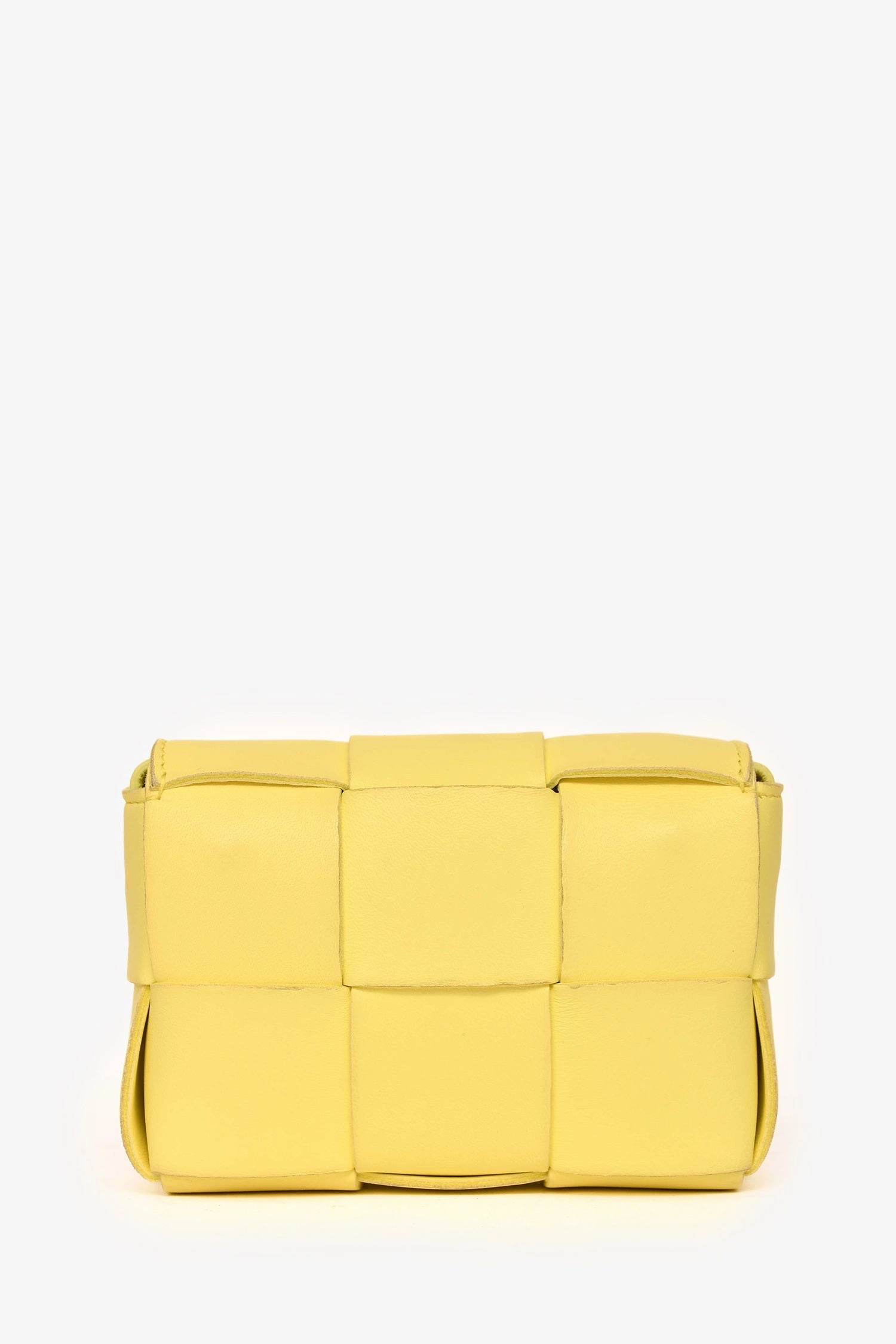 Bottega Veneta Yellow Intrecciato Candy Cassette Crossbody