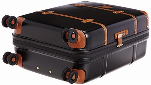 Bric'S Luggage Bellagio Ultra-Light 21 Inch Carry On Spinner Trunk (One Size, Black / Cognac)