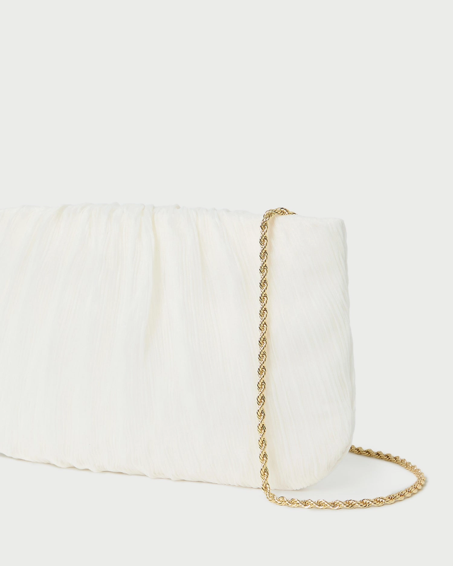 Brit Pearl Flat Pleated Clutch
