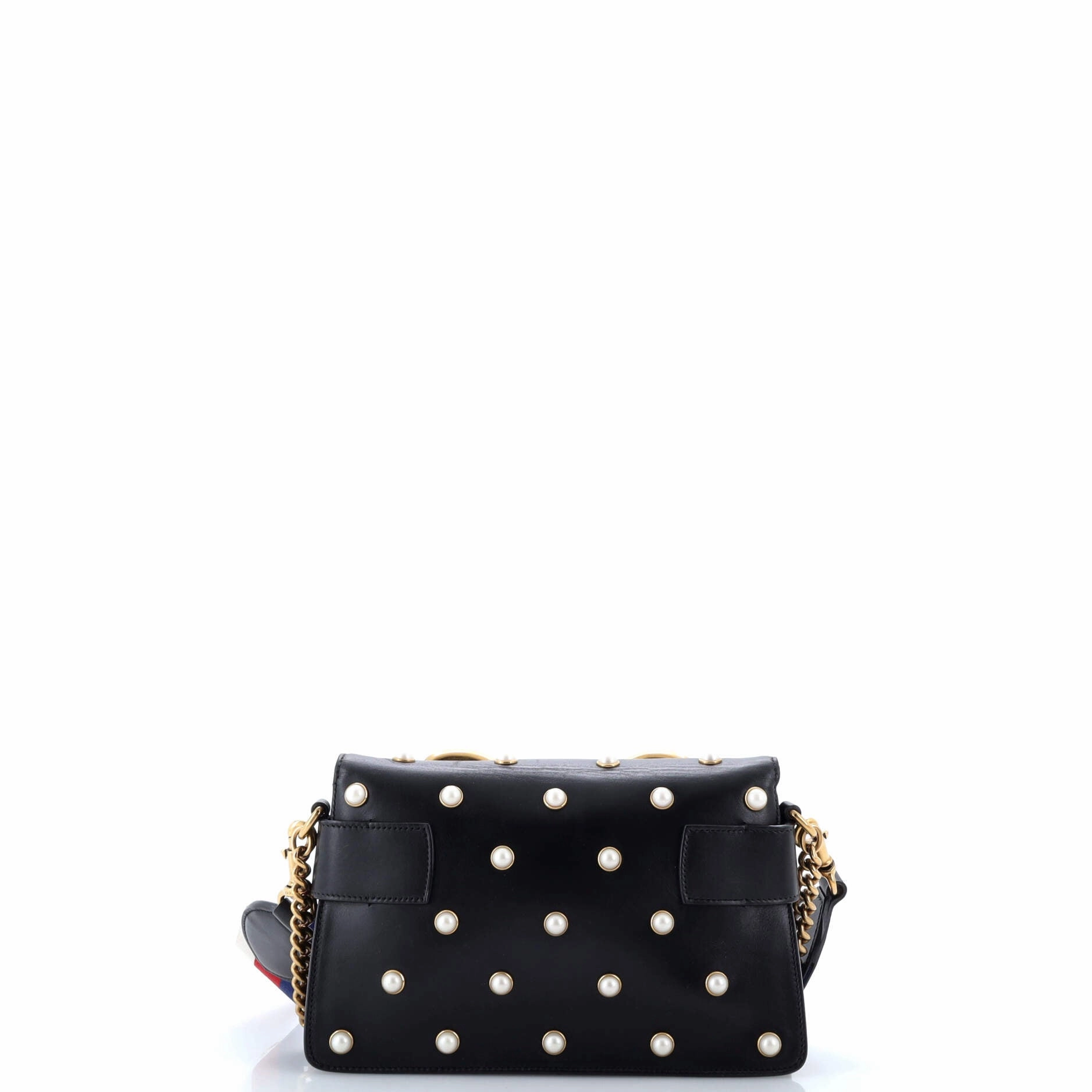 Broadway Pearly Bee Shoulder Bag Embellished Leather Mini